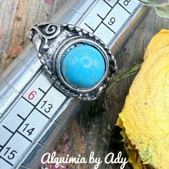Alquimia Jewelry - BOYFRIEND STYLE TURQUOISE SILVER RING